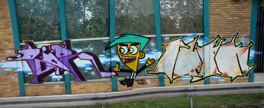 Graffiti Wall - Photo by Goodfellaz - Pcor, Phek
