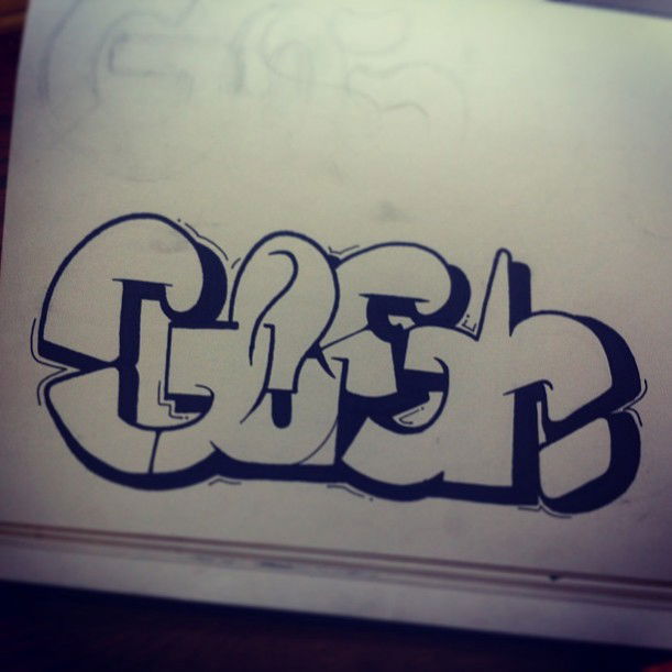 Graffiti Sketch in Bournemouth - Photo by Gosh - FTB