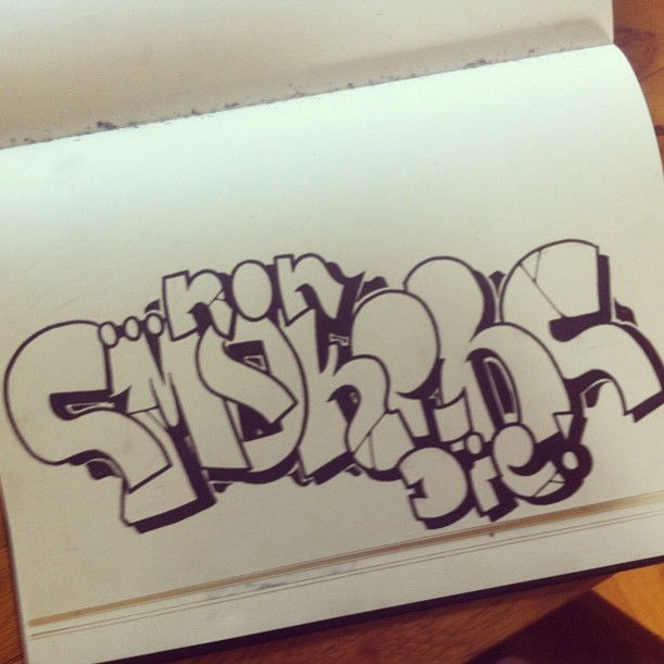 Graffiti Sketch - Photo by Gosh - Fact, FTB