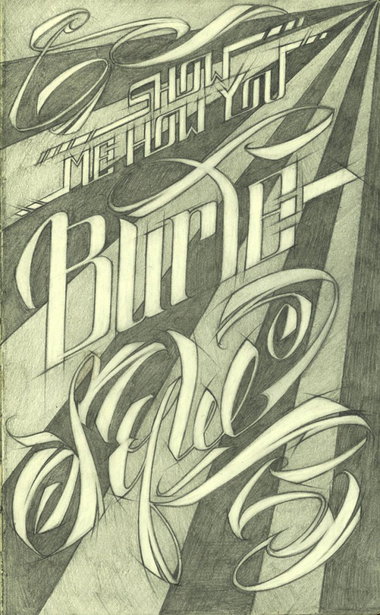 Graffiti Sketch in Tomsk - Photo by GraY - calligraphy, calligraffiti, burlesque (2013)