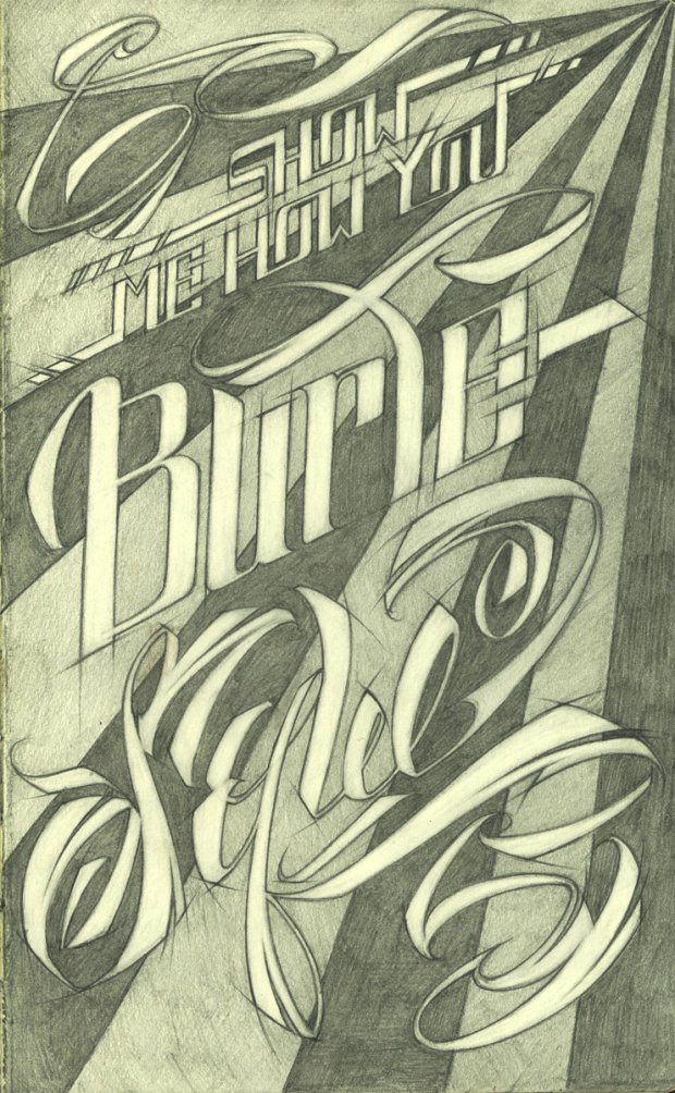 Graffiti Sketch in Tomsk - Photo by GraY - calligraphy, calligraffiti, burlesque (2013)