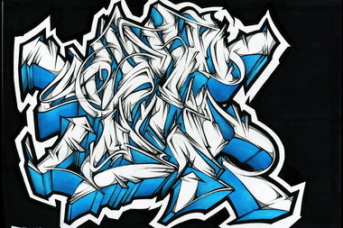 Graffiti Sketch in Tomsk - Photo by GraY - calligraphy, calligraffiti, graffiti (2012)