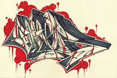 Graffiti Sketch in Tomsk - Photo by GraY - calligraffiti, graffiti, gray (2012)