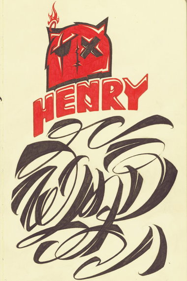 Graffiti Sketch in Cholpon Ata - Photo by GraY - calligraffiti, calligraphy, gray (2013)