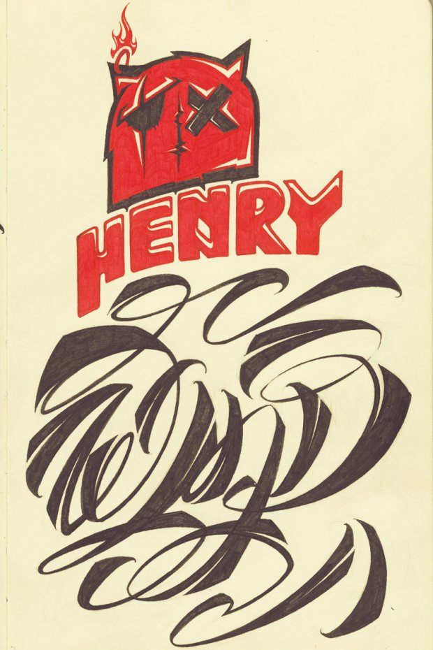 Graffiti Sketch in Cholpon Ata - Photo by GraY - calligraffiti, calligraphy, gray (2013)