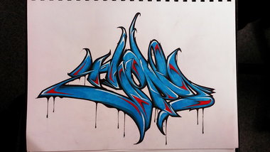 Graffiti Sketch in Tomsk - Photo by GraY - calligraffiti, calligraphy, gray (2012)