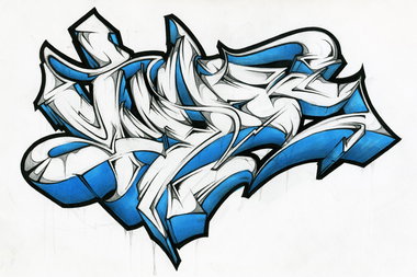 Graffiti Sketch in Tomsk - Photo by GraY - calligraffiti, calligraphy, gray (2012)