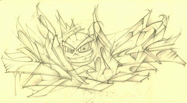 Graffiti Sketch - Photo by GraY - calligraffiti, calligraphy, gray (2013)
