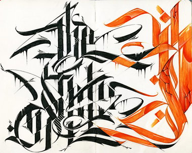 Graffiti Sketch - Photo by GraY - calligraffiti, calligraphy, gray (2013)