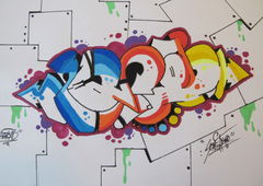 Graffiti Wall - Photo by GraffDraw13 - SMASH, RELOAD (2016)