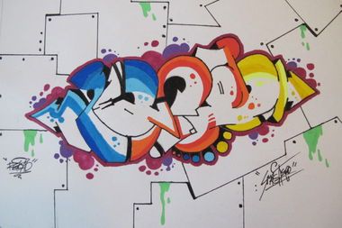 Graffiti Wall - Photo by GraffDraw13 - SMASH, RELOAD (2016)