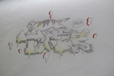 Graffiti Wall - Photo by GraffDraw13 - tijger (2016)