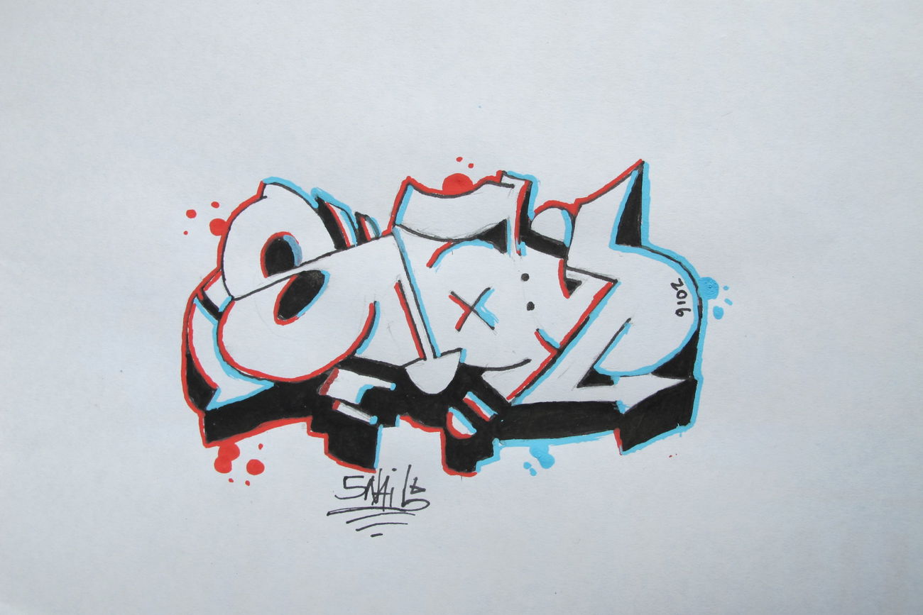 Graffiti Wall - Photo by GraffDraw13 - SNAIL (2016)