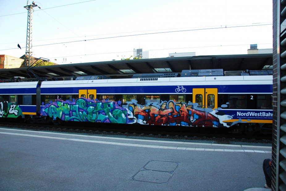Graffiti Train in Bremen - Photo by GraffFreak (2013)