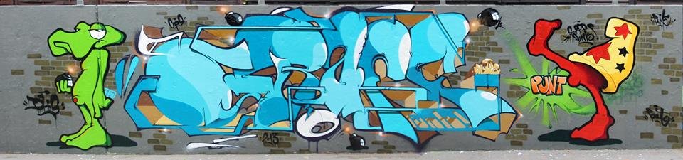 Graffiti Wall - Photo by GraffFunk - Pout, Graff.Funk, DHS (2013)