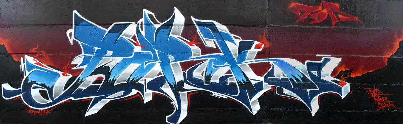 Graffiti Wall - Photo by GraffFunk - PORK, graff.funk (2013)