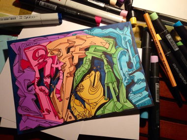 Graffiti Sketch - Photo by GraffFunk - graff.funk, B.ash (2013)
