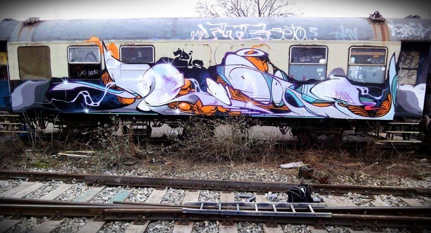 Graffiti Train - Photo by GraffFunk - Jeroo, Graff.Funk