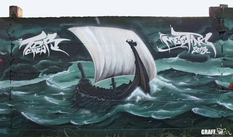 Graffiti Wall in Stendal - Photo by GraffFunk - TDR, CREW, Graff.funk