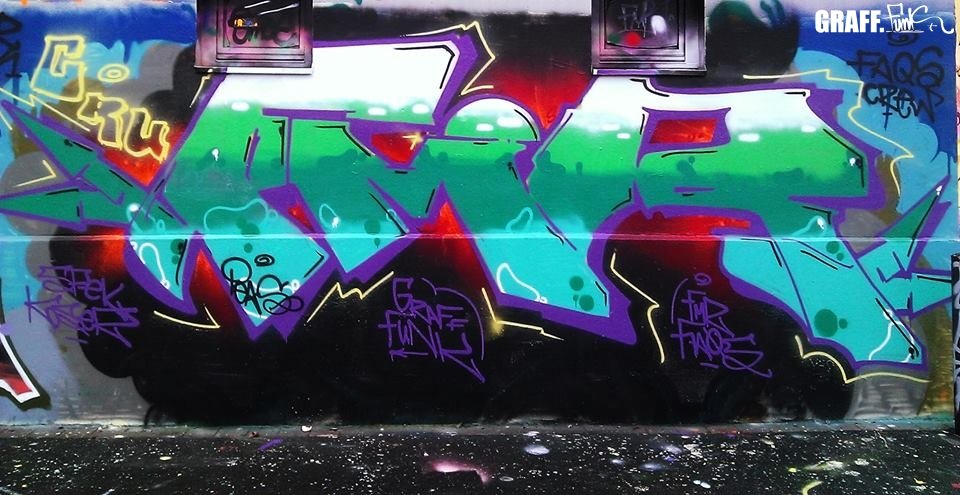 Graffiti Wall in Leipzig - Photo by GraffFunk - FMR, Graff.funk