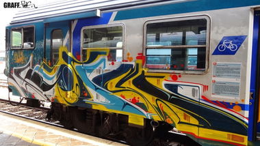 Graffiti Train in Rome - Photo by GraffFunk - Graff.funk, seim