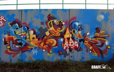 Graffiti Wall - Photo by GraffFunk - skase, zesak