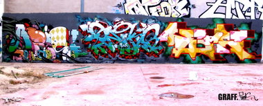 Graffiti Wall - Photo by GraffFunk - gris1, dems, onykz
