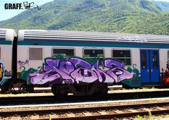 Graffiti Train - Photo by GraffFunk - italy, mobar, vm