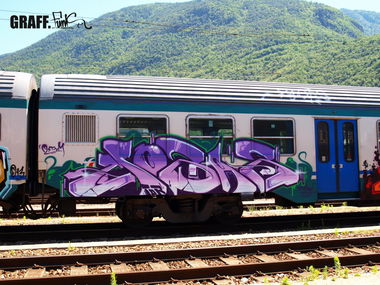 Graffiti Train - Photo by GraffFunk - italy, mobar, vm