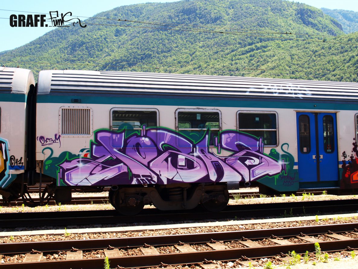 Graffiti Train - Photo by GraffFunk - italy, mobar, vm