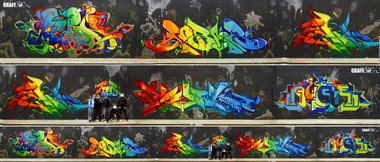 Graffiti Wall - Photo by GraffFunk - MOBAR, PERN, SYCK