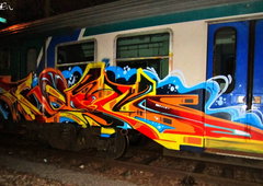 Graffiti Train - Photo by GraffFunk - italien, seim