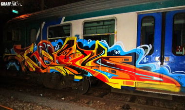 Graffiti Train - Photo by GraffFunk - italien, seim