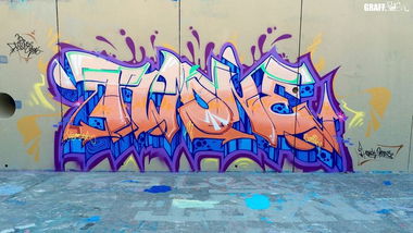 Graffiti Wall - Photo by GraffFunk - twone, grafffunk, france