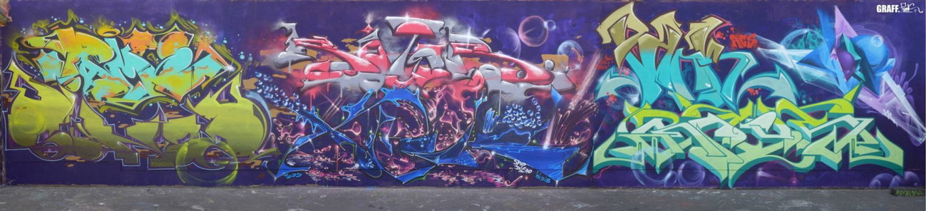 Graffiti Wall - Photo by GraffFunk - Pank, Rcs, Köter