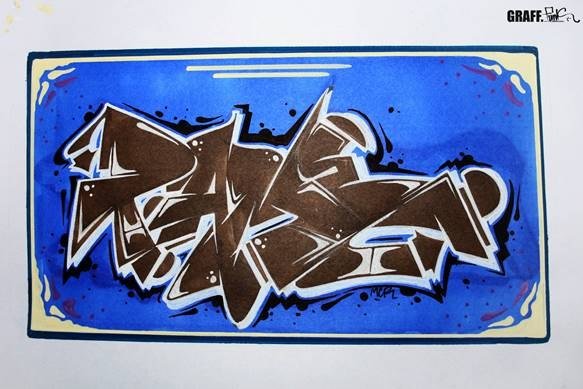 Graffiti Sketch - Photo by GraffFunk - Leipzig, grafffunk, mcr