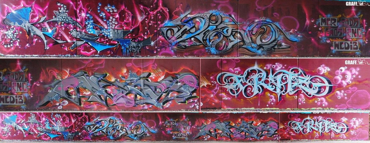 Graffiti Wall - Photo by GraffFunk - mcr, tods, znc