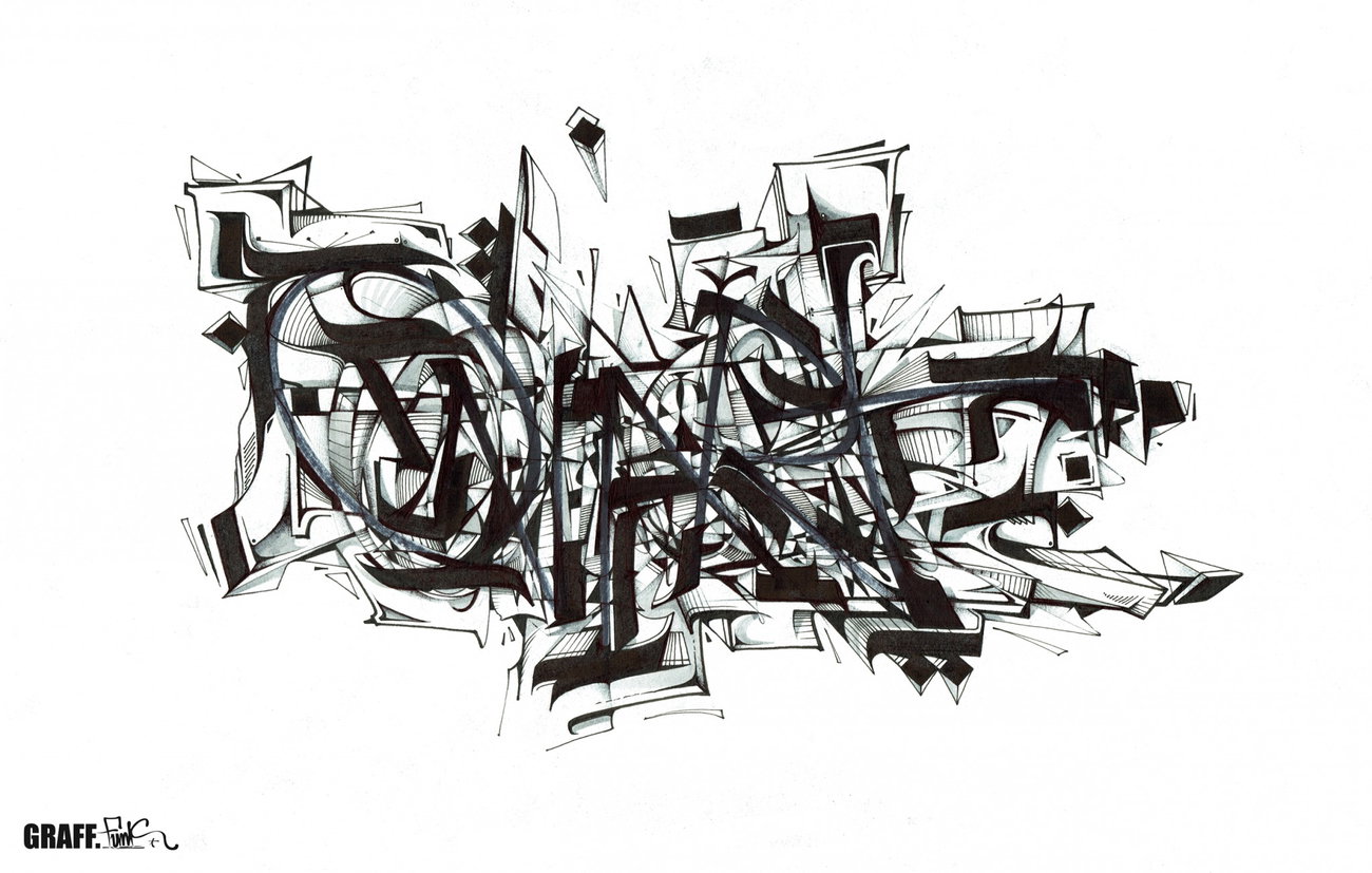 Graffiti Sketch - Photo by GraffFunk - onart, graffiti, grafffunk
