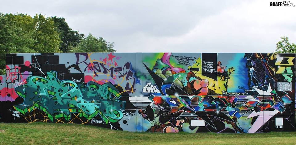 Graffiti Wall - Photo by GraffFunk - braunschweig, town, nomadski