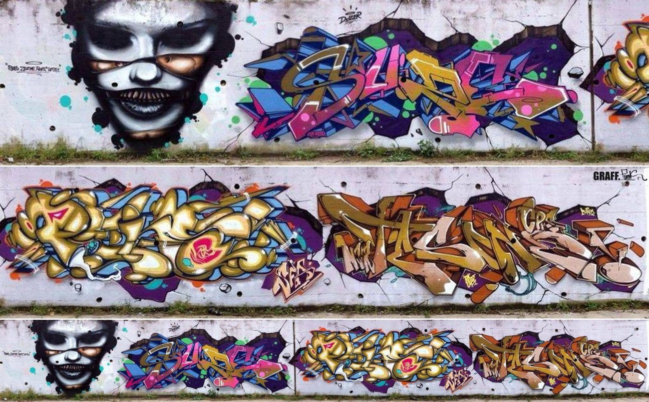 Graffiti Wall - Photo by GraffFunk - teso, zeus, vmd