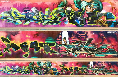 Graffiti Wall - Photo by GraffFunk - KONT, WANY, WERT (2015)