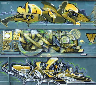 Graffiti Wall - Photo by GraffFunk - leipzig, mobar, bond