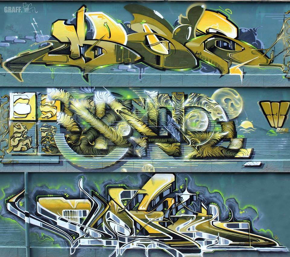 Graffiti Wall - Photo by GraffFunk - leipzig, mobar, bond