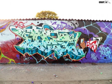 Graffiti Wall - Photo by GraffFunk - town, dns, berlin