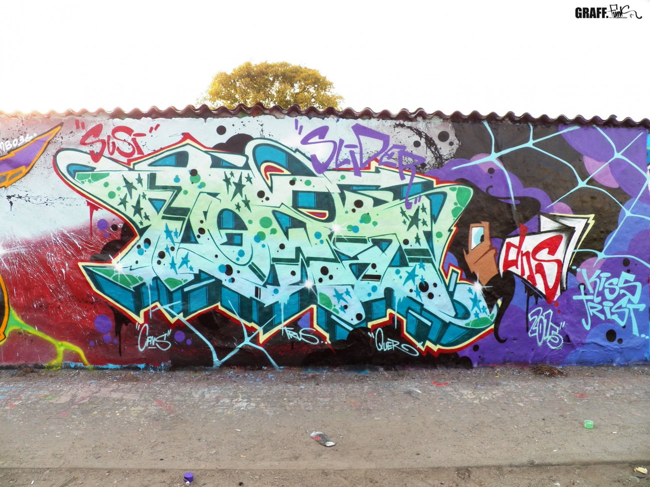 Graffiti Wall - Photo by GraffFunk - town, dns, berlin