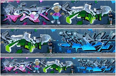 Graffiti Wall - Photo by GraffFunk - kest, cold7, kasino