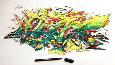Graffiti Sketch - Photo by GraffFunk - ples, pres, grafffunk