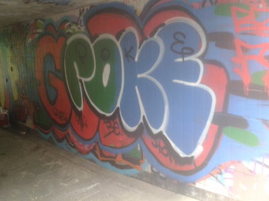 Graffiti Wall - Photo by GraffSoest - poke (2014)