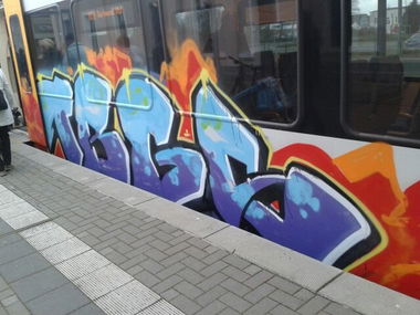 Graffiti Train - Photo by GraffSoest - TBGS (2014)