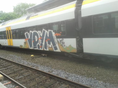 Graffiti Train - Photo by GraffSoest - VP, YM (2014)